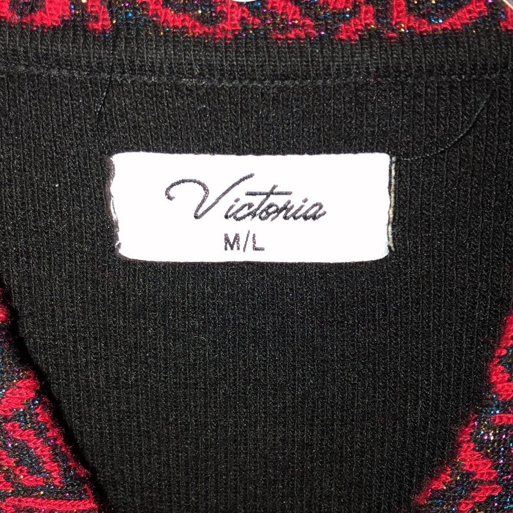 Graphic Pattern Button Front Cardigan - image 2